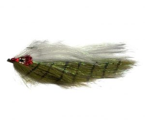 Mouche BAITFISH TANDEM Olive/White 