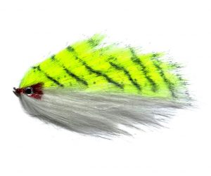 Mouche BAITFISH TANDEM Chartreuse/White 